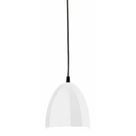 J-Series Jill Cord Hung Pendant - White Gloss
