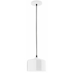 J-Series Julia Cord Hung Pendant - White Gloss