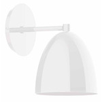 J-Series Jill Straight Arm Wall Light - White Gloss