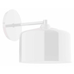 J-Series Julia Straight Arm Wall Sconce - White Gloss