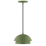 Nest Cord Hung Pendant - Fern Green
