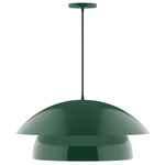 Nest Cord Hung Pendant - Forest Green