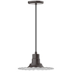 Radial Pendant - Architectural Bronze / White