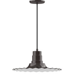 Radial Pendant - Architectural Bronze / White