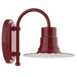 Radial Outdoor Wall Light - Barn Red / White