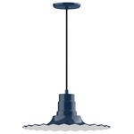 Radial Pendant - Navy / White