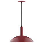 Stack Half Dome Pendant - Barn Red