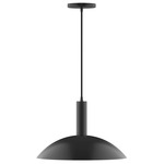 Stack Half Dome Pendant - Black