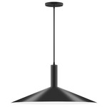 Stack Shallow Cone Pendant - Black