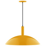 Stack Half Dome Pendant - Bright Yellow