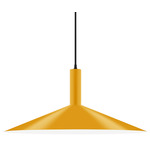 Stack Shallow Cone Pendant - Bright Yellow