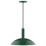Stack Half Dome Pendant - Forest Green