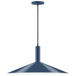 Stack Shallow Cone Pendant - Navy