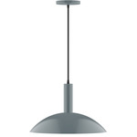 Stack Half Dome Pendant - Slate Gray