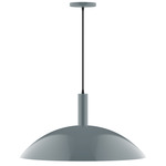 Stack Half Dome Pendant - Slate Gray