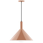 Stack Chase Pendant with Glass Globe - Terracotta / Opal