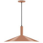 Stack Shallow Cone Pendant - Terracotta