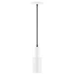 Stack Cylinder Pendant - White