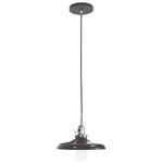 Uno Cap Pendant - Brushed Nickel / Architectural Bronze