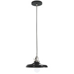 Uno Cap Pendant - Brushed Nickel / Black