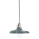 Uno Cap Pendant - Brushed Nickel / Slate Gray