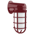 Vaportite Outdoor Wall Sconce - Barn Red / Frosted