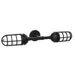 Vaportite Bar Outdoor Wall Light - Black / Frosted