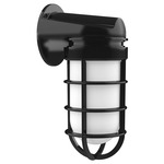 Vaportite II Outdoor Wall Light - Black / Frosted