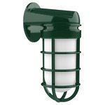 Vaportite II Outdoor Wall Light - Forest Green / Frosted