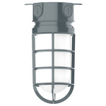 Vaportite Outdoor Ceiling Light Fixture - Slate Gray / Frosted