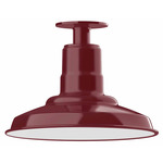 Warehouse Outdoor Ceiling Light Fixture - Barn Red