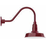 Warehouse Gooseneck Outdoor Wall Light - Barn Red