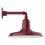 Warehouse Straight Arm Outdoor Wall Light - Barn Red