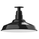 Warehouse Outdoor Ceiling Light Fixture - Black