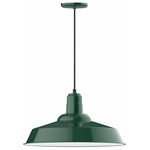 Warehouse Outdoor Pendant - Forest Green