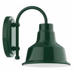 Warehouse Hook Outdoor Wall Light - Forest Green