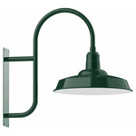 Warehouse Hanging Outdoor Wall Light - Forest Green