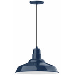 Warehouse Outdoor Pendant - Navy