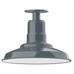 Warehouse Outdoor Ceiling Light Fixture - Slate Gray