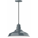 Warehouse Outdoor Pendant - Slate Gray