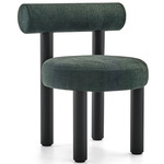 Gropius Wooden Leg Dining Chair - Black Stained Ash / Ranger 68