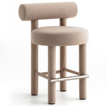 Gropius Upholstered Counter / Bar Chair - Calico Wool