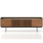 Stockholm Technic 4 Door Sideboard - Black / Walnut/ Bronze Aluminum