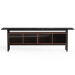 Chicago Glass Doors Sideboard - Black / Marquina/ Walnut/ Clear
