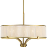 Wynwood Chandelier - Warm Brass / Soft White String