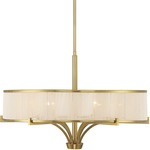 Wynwood Chandelier - Warm Brass / Soft White String