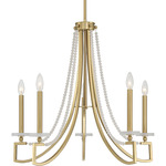 Helen Chandelier - Warm Brass / Frosted