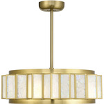 Gideon Fan D'Lier Ceiling Fan - Warm Brass / Gold