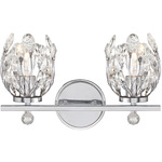 Moreno Bathroom Vanity Light - Chrome / Clear