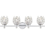 Moreno Bathroom Vanity Light - Chrome / Clear
